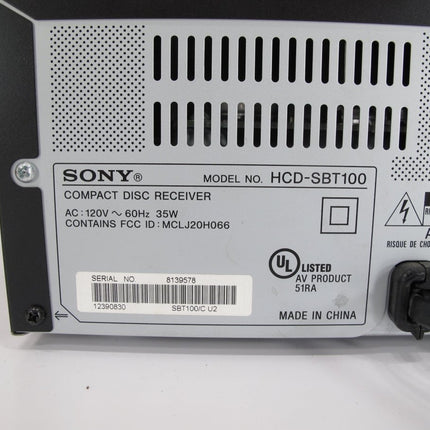 Sony HCD - SBT100 CD Home Bluetooth Receiver for Audio System CMT - SBT100 - ZeereeZ