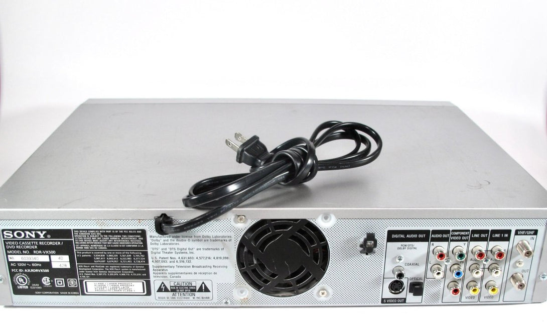 Sony RDR - VX500 DVD VCR Combo Recorder Dubbing Player VHS - ZeereeZ