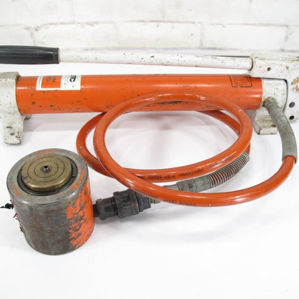 SPX/OTC Power Team P58 Hydraulic Hand Pump & 20 Ton Cylinder - ZeereeZ