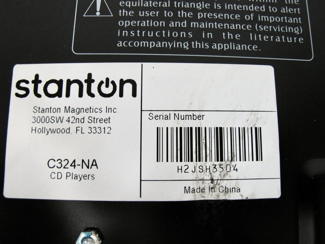 Stanton C324 Tabletop DJ Turntable/Scratch Interface Slot Drive CD Player - ZeereeZ