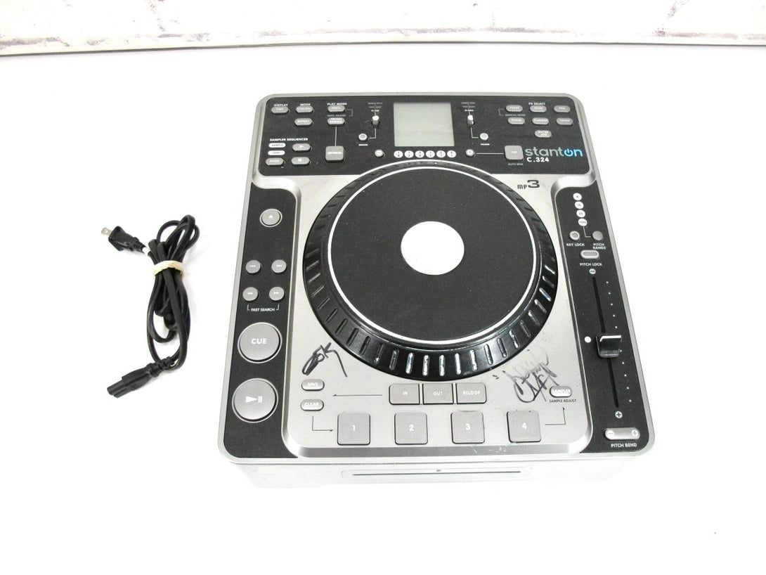 Stanton C324 Tabletop DJ Turntable/Scratch Interface Slot Drive CD Player - ZeereeZ