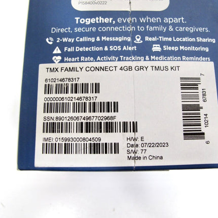 Timex Family Connect Senior 4G Smart Watch Gray MT43AY T - Mobile - ZeereeZ