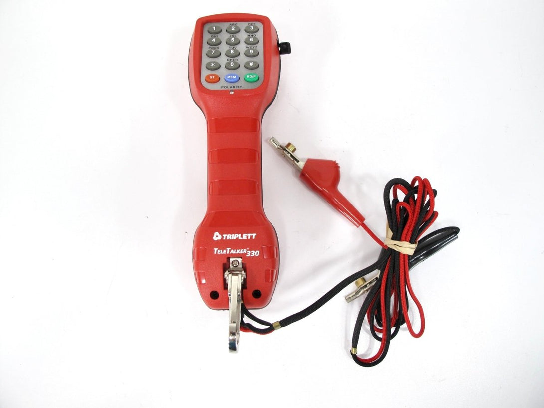 Triplett TeleTalker 330 Lineman's Test Set / Butt Set with ABN Test Clips - ZeereeZ