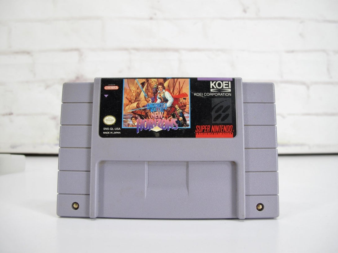 Uncharted Waters New Horizons Super Nintendo Video Game w/ Box 1993 - ZeereeZ