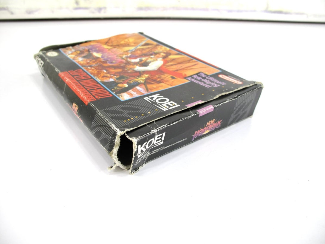 Uncharted Waters New Horizons Super Nintendo Video Game w/ Box 1993 - ZeereeZ