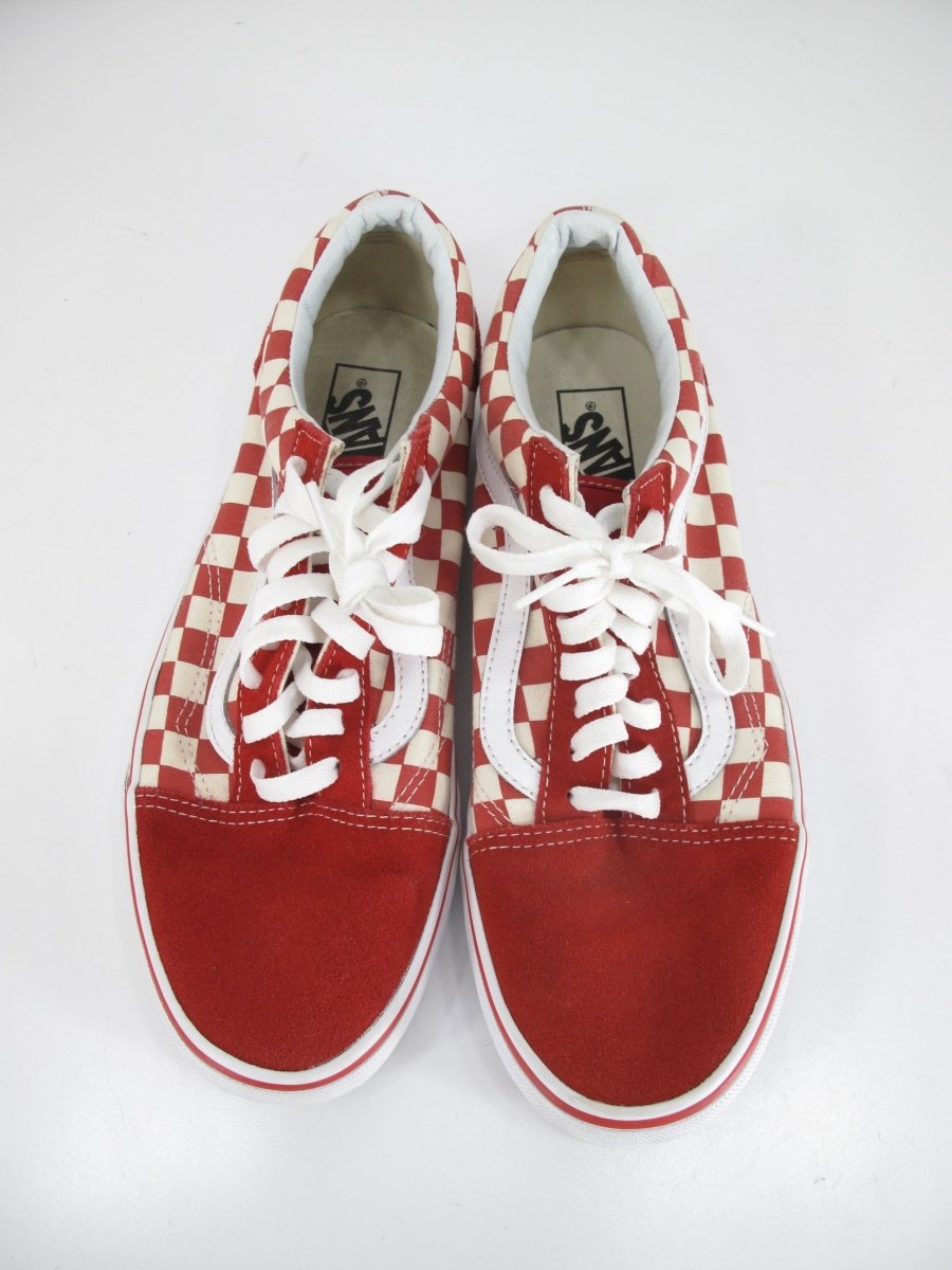 Vans Old Skool Primary Checkerboard Red / White Unisex Shoes Size 10.5 - ZeereeZ
