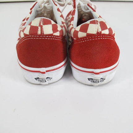 Vans Old Skool Primary Checkerboard Red / White Unisex Shoes Size 10.5 - ZeereeZ