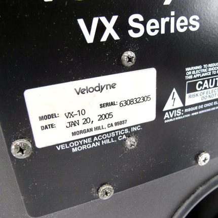 Velodyne VX - 10 150 Watt Active 10 Inch Home Theater Stereo Subwoofer - ZeereeZ