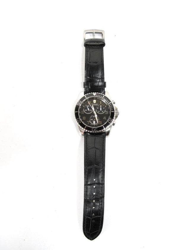 Victorinox Swiss Army Maverick Men Stainless Chronograph Watch 241864 Coco Strap - ZeereeZ