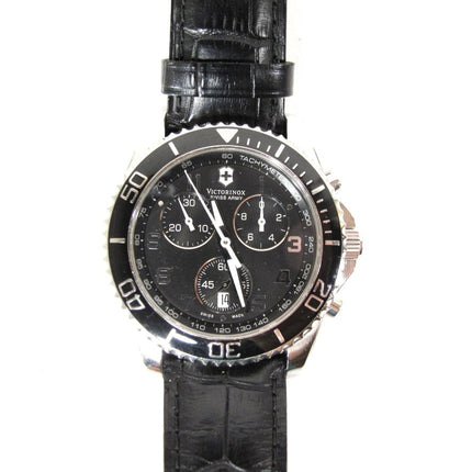 Victorinox Swiss Army Maverick Men Stainless Chronograph Watch 241864 Coco Strap - ZeereeZ