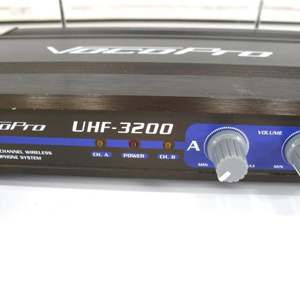 VocoPro UHF - 3200 Dual - Channel Wireless Microphone 2 Mic System - ZeereeZ