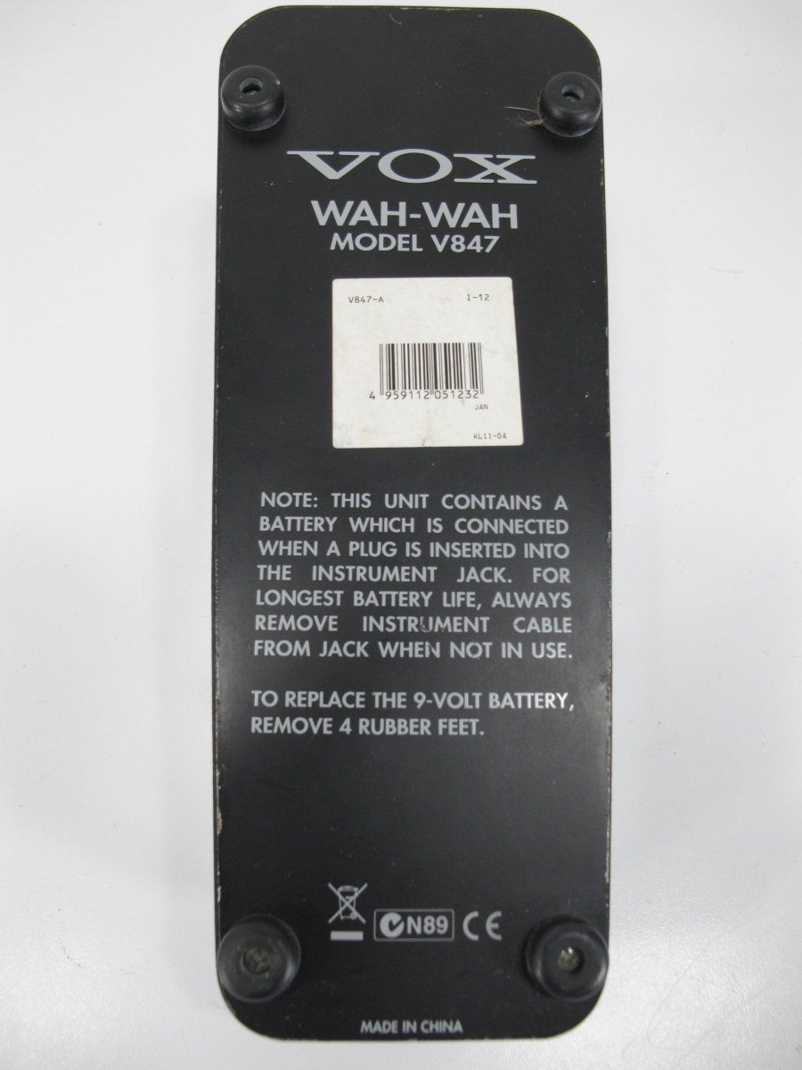 Vox V847 Guitar Wah - Wah Effects Pedal - ZeereeZ