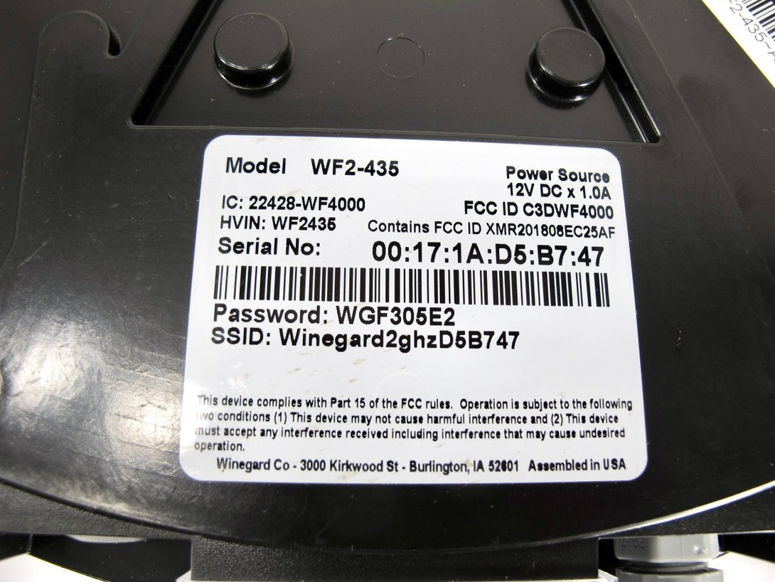 Winegard 434719 ConnecT 2.0 4G2 (WF2 - 435) 4G LTE and Wi - Fi Extender for RVs - ZeereeZ
