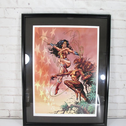 Wonder Woman Vs. Cheetah Jose Garcia Lopez Signed Lithograph 73/250 - ZeereeZ