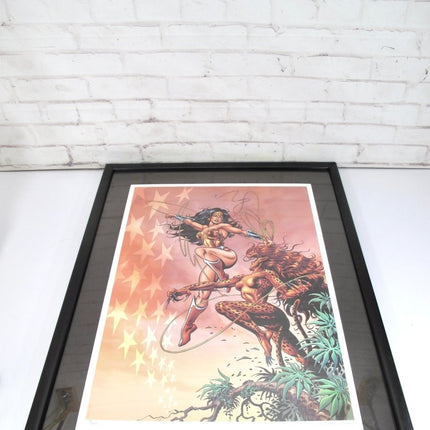 Wonder Woman Vs. Cheetah Jose Garcia Lopez Signed Lithograph 73/250 - ZeereeZ