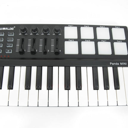 Worlde Panda Mini 25 - Key Keyboard Drum Pad USB MIDI Controller - ZeereeZ