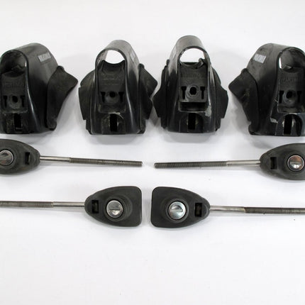 Yakima Lowrider Tower Vehicle Roof Rack Mounts Round Bars & Key - ZeereeZ