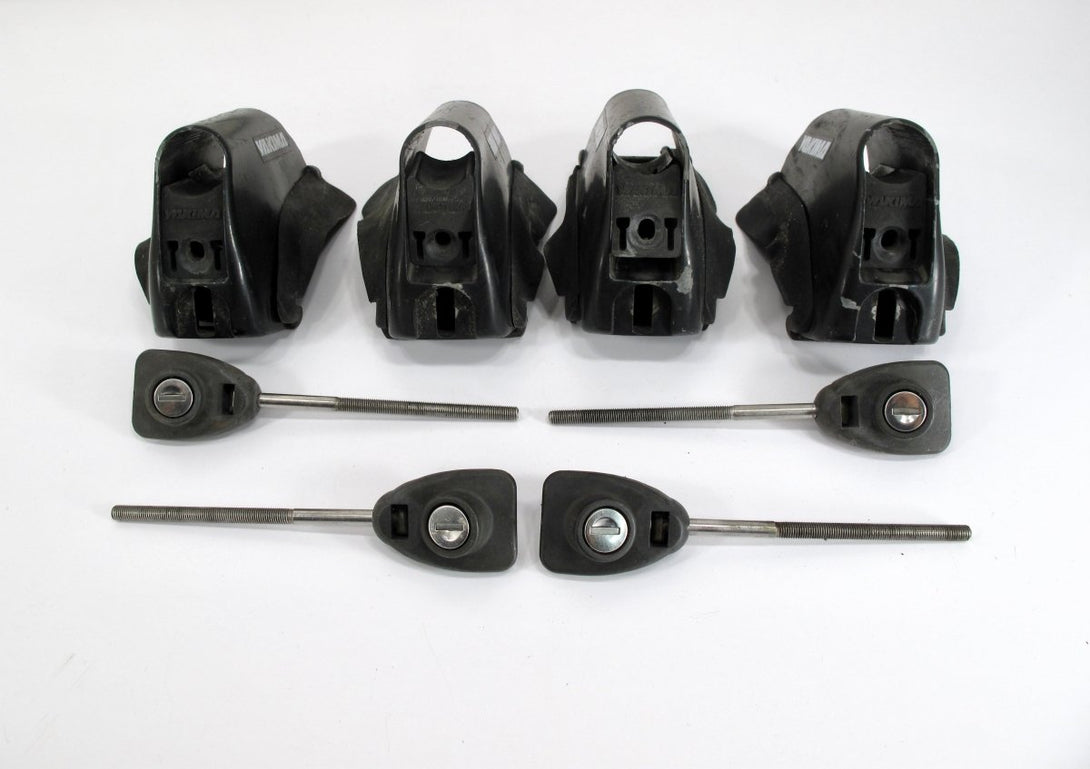 Yakima Lowrider Tower Vehicle Roof Rack Mounts Round Bars & Key - ZeereeZ