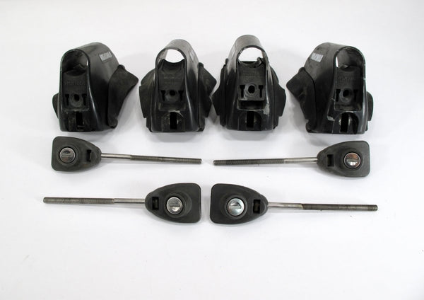 Yakima Lowrider Tower Vehicle Roof Rack Mounts Round Bars & Key - ZeereeZ