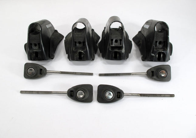 Yakima Lowrider Tower Vehicle Roof Rack Mounts Round Bars & Key - ZeereeZ