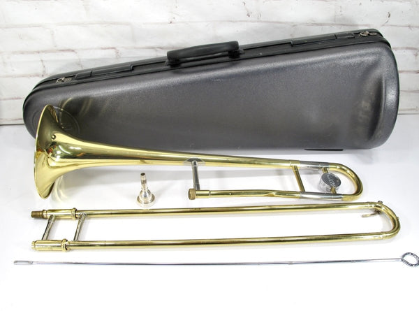 Yamaha YSL 200AD Advantage Gold Tenor Trombone with Mouthpiece & Case - ZeereeZ