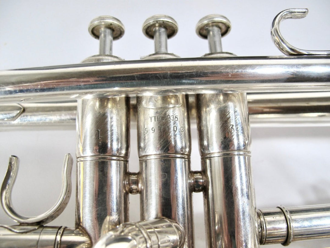 Yamaha YTR - 2335S Silver Brass Bb Student Trumpet w/ Case 7 Mouthpiece Japan - ZeereeZ