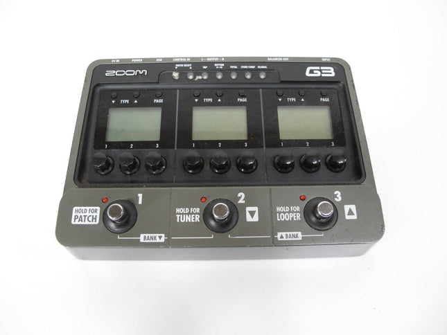 Zoom G3 Amp Modeling/Simulating Programmable Guitar Multi Effects Pedal - ZeereeZ