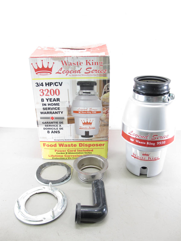 Waste King 9930 Legend Series 1/2 HP Continuous Feed Operation Garbage Disposer Wired