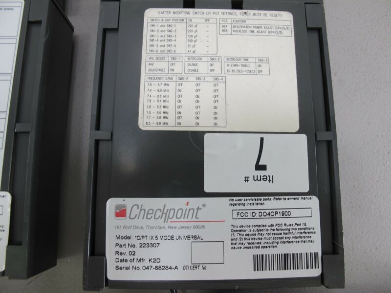 Checkpoint C/PT VII Antitheft Security Deactivator Pad Power Supply - Lot of 4 - Zeereez