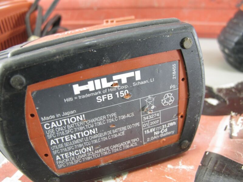 Hilti SFH 151-A Cordless Hammer Drill/Driver 15.6V w/2 Batteries  Charger & Case - Zeereez