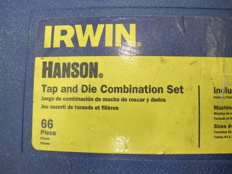 Irwin Hanson 97094 25-pc Fractional Tap & Hex Die Set in Plastic Case - Zeereez