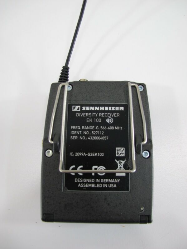 Sennheiser EW100 EK 100 G3 566-608MHz Wireless Microphone Transmsitter w/ Lav - Zeereez