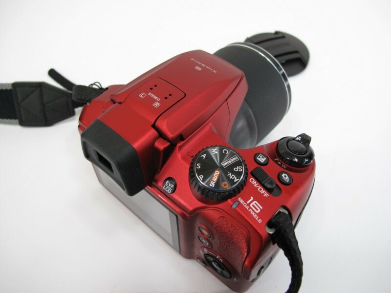 Fujifilm FinePix S8350 Red Digital Camera 16.2 Megapixel 42x Zoom DSLR - Zeereez