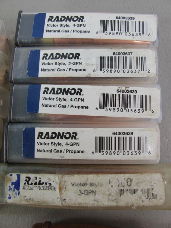 Radnor 4-GPN 2-GPN 4-1-101 Lot of 12 Cutting Torch Tips - Zeereez