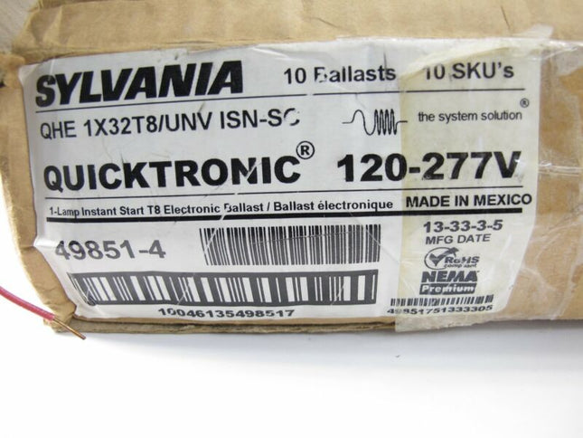 Sylvania Osram QHE1X32T8/UNV-ISN-SC T8 Fluorescent Ballast, 1 lamp, 120/277V 32W - Zeereez