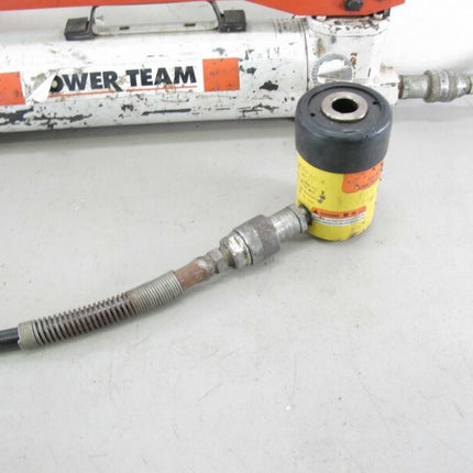 SPX Power Team P159 Two Speed Hand Pump 2-Way Valve & Enerpac RCH121 Cylinder - Zeereez
