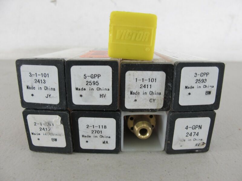 Victor 3-1-101 5-GPP 3-GPP 4-GPN Lot of 9 Torch Tips - Zeereez