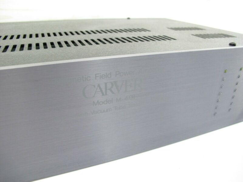 Carver M-4.0t Magnetic Field 1000 Watt Mono 375W Stereo Power Amplifier - Zeereez