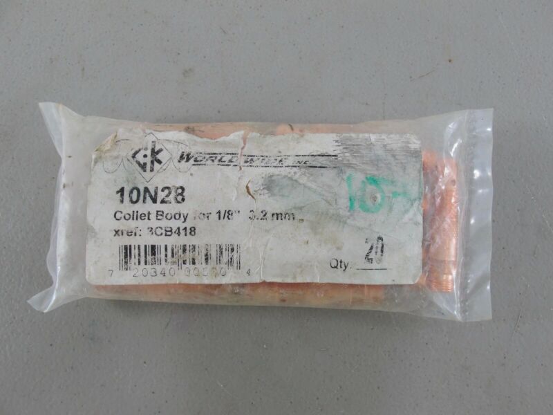CK Worldwide 10N28 Collet Body for 1/8" 3.2mm 20 Pack - Zeereez