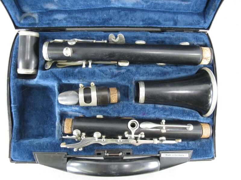 Jean Martin Freres Vintage Wood Clarinet w/ Case & Mouthpiece - Zeereez