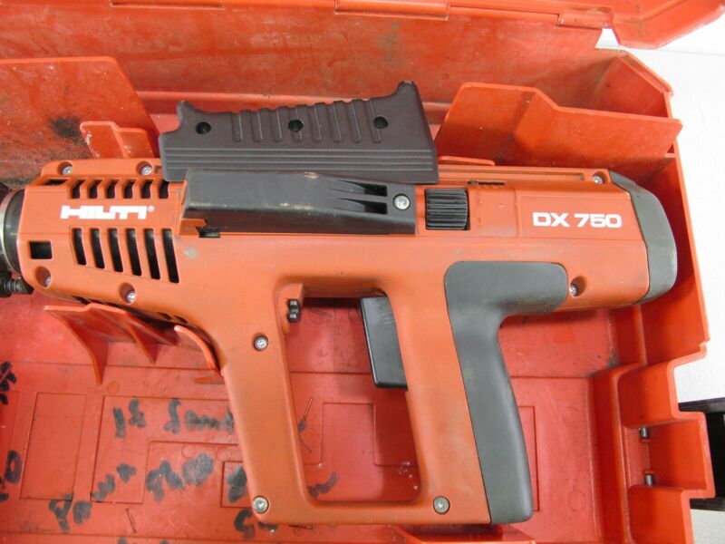 Hilti DX 750 Powder Actuated Nailer Fastener Nail Gun w/ MX 75 Magazine - Zeereez