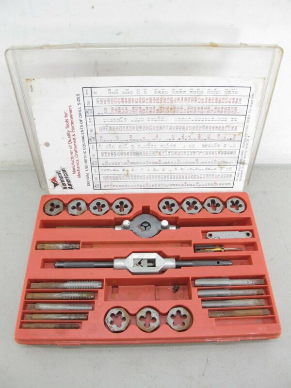 Vermont American 21725 27 Piece Mechanics Tap & Die Tool Set - Zeereez