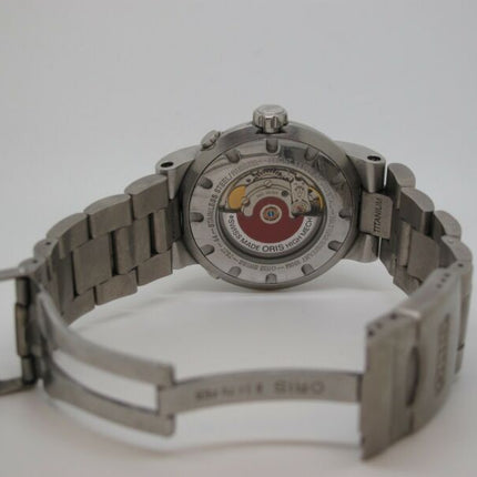Oris Worldtimer TT1 Mens Titanium & Stainless Swiss Automatic Diving Watch - Zeereez