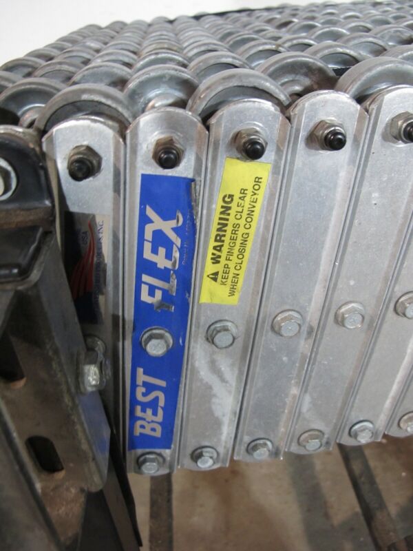 Best Flex SCV-150C 24" x 6-20 ft Expandable Rolling Roller Conveyor System - Zeereez