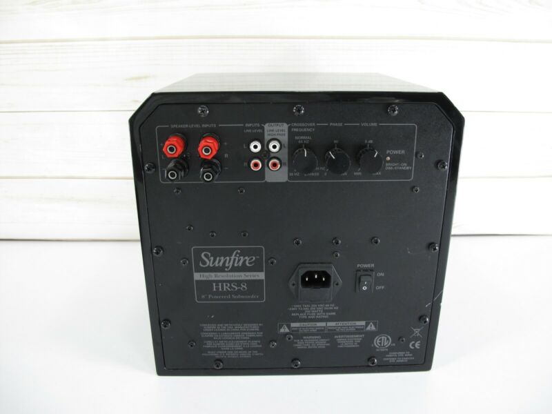 Sunfire HRS-8 8" High Resolution Series HRS8 8-Inch Active Powered Subwoofer - Zeereez