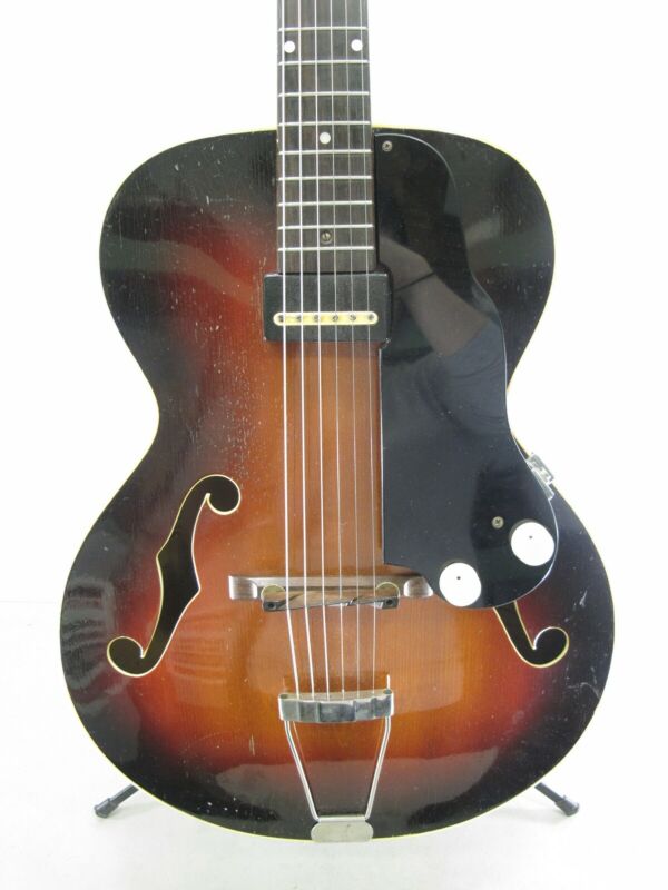 National 1125 Dynamic Archtop 1954 Hollwobody Sunburst Vintage Electric Guitar - Zeereez