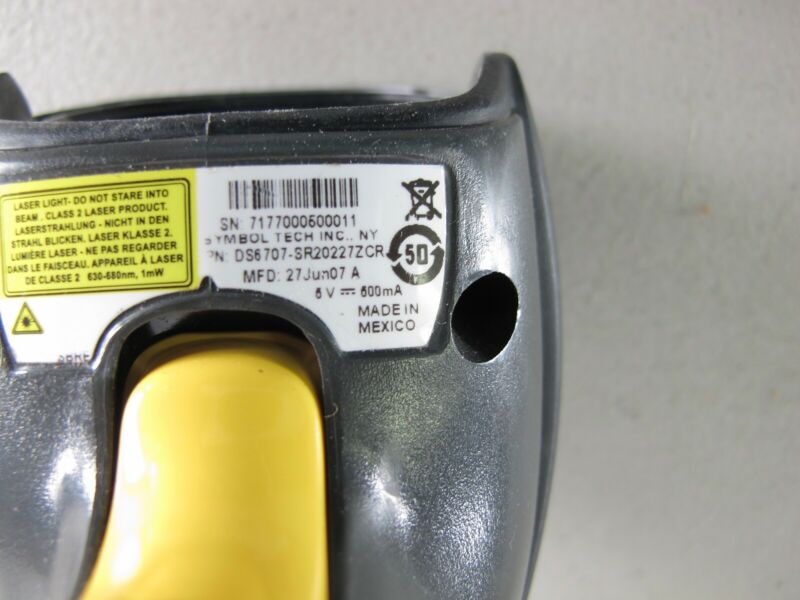 Symbol DS6707 Barcode Scanner CBA-U06-SO9EAR EAS Pad Deactivation USB Cable - Zeereez