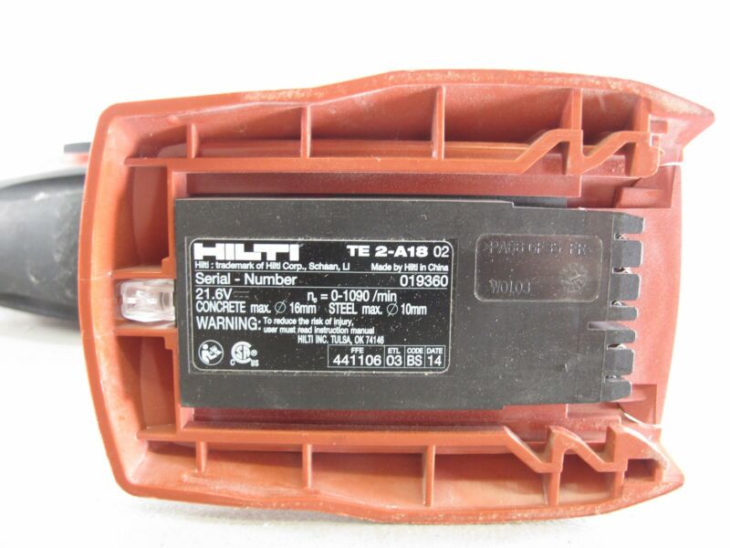 Hilti TE 2-A18 18V Cordless Rotary Hammer Kit w/ 2 Batteries & Case - Zeereez