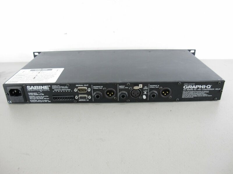 Sabine GRQ-3101S Adaptive Audio Graphi-Q All Digital EQ FBX Compressor Delay - Zeereez