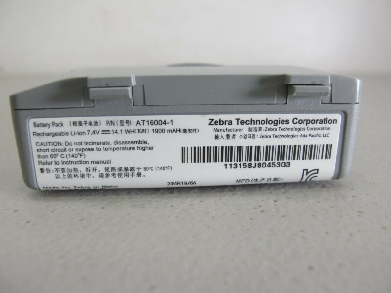 Zebra AT16004-1 Battery Pack for Portable Label Barcode Printers - Zeereez